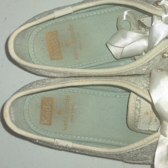 KEDS x Kate Spade Glitter Sneaker, Size 6.5 - Picture 2 of 12